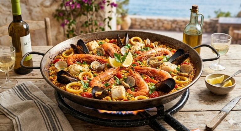 Classic Seafood Paella Recipe