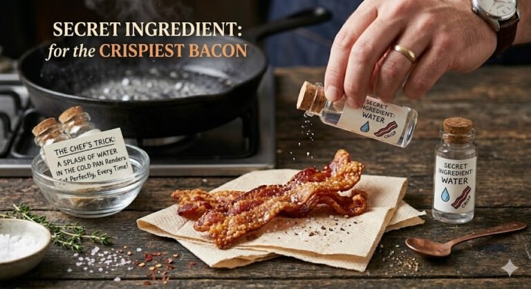 secret ingredient for the crispiest bacon
