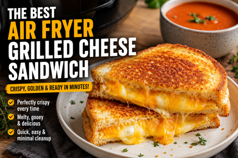 The Best Air Fryer Grilled Cheese Sandwich