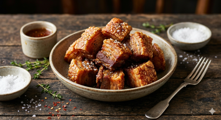 crispy pork belly bites