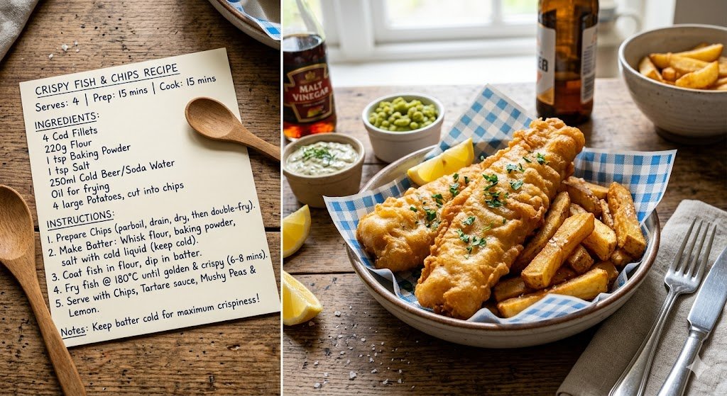 Crispy Fish and Chips Recipe